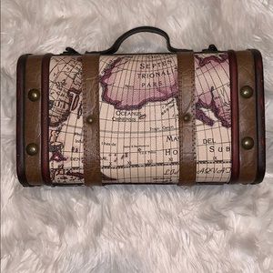 Vintage map purse